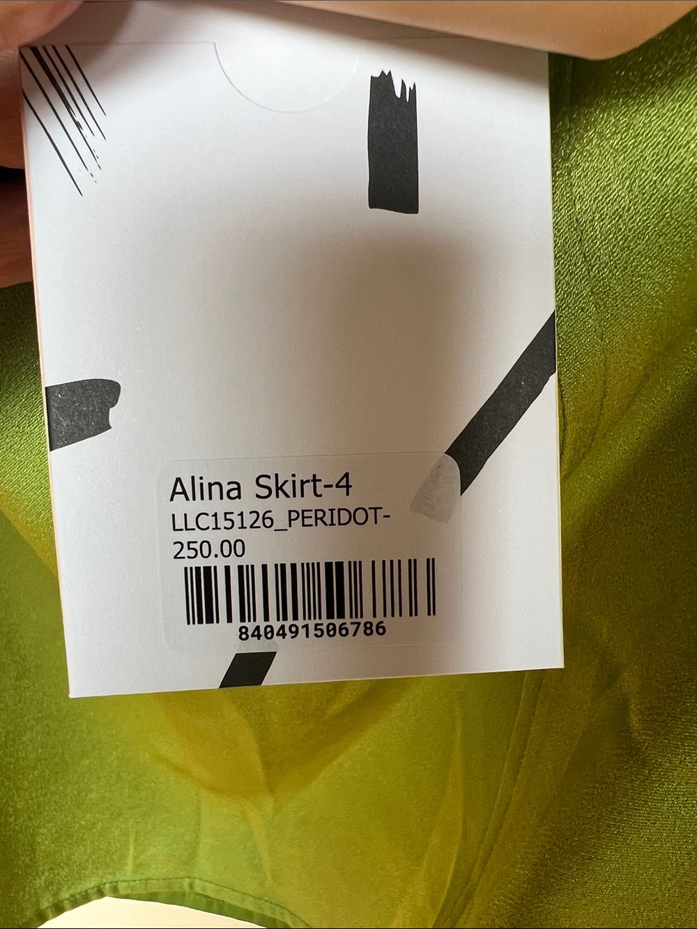 RARE La Ligne Periodot Alina Asymmetrical Satin Skirt - SAMPLE? - Picture 3 of 15